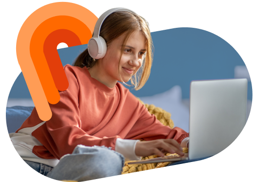 Una studentessa di scuola secondaria