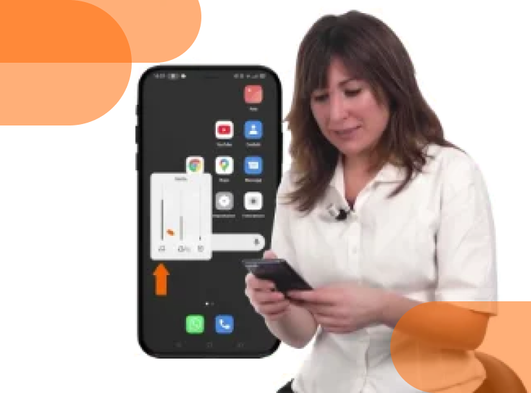 Carolina Borella spiega lo smartphone: tasti, funzioni, pulsanti ai nonni